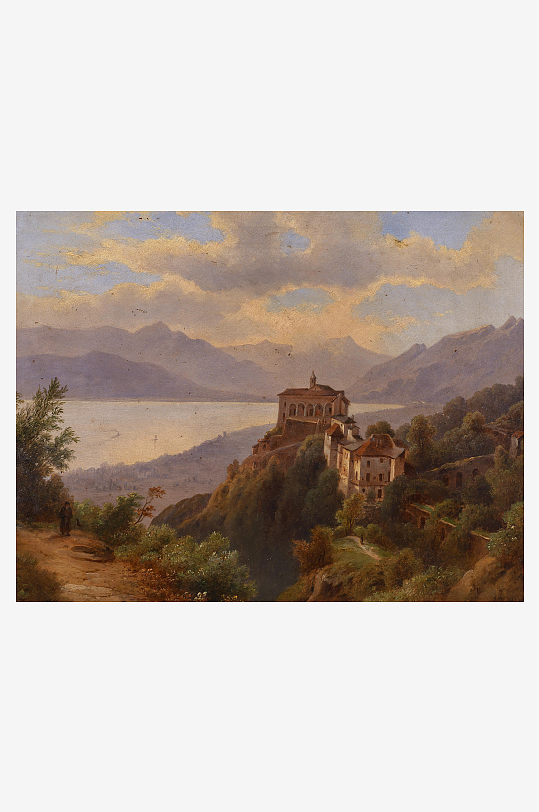 美丽欧式风景画油画装饰画-众图网