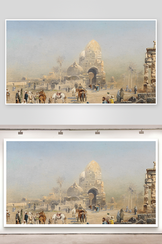 美丽欧式风景画油画装饰画-众图网