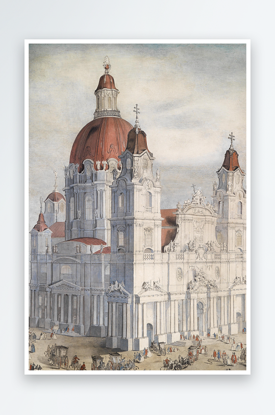 高清欧式风景画油画装饰画-众图网