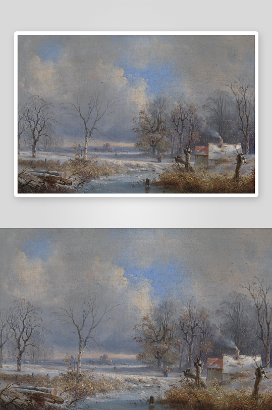 高清欧式风景画油画装饰画-众图网