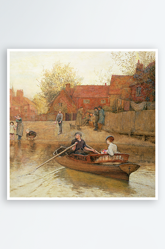 欧式风景画油画装饰画-众图网