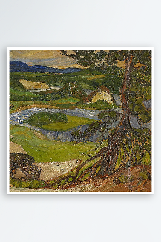 欧式风景画油画装饰画-众图网