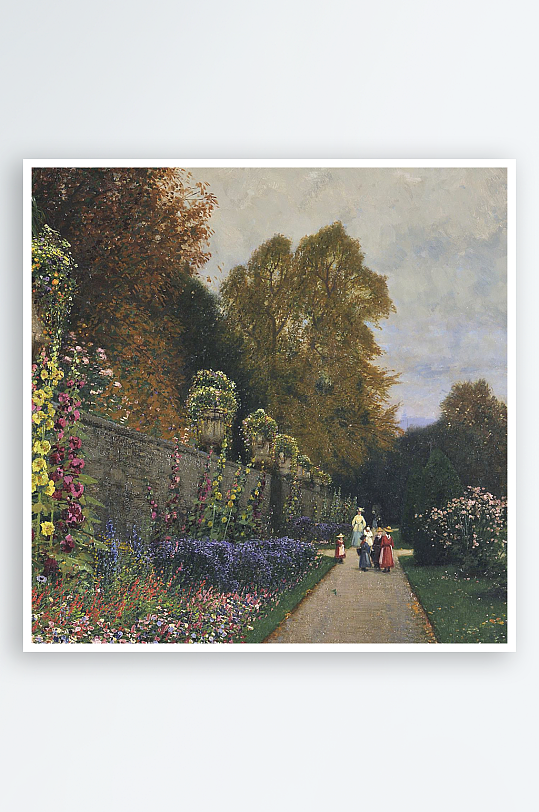 欧式风景画油画装饰画-众图网