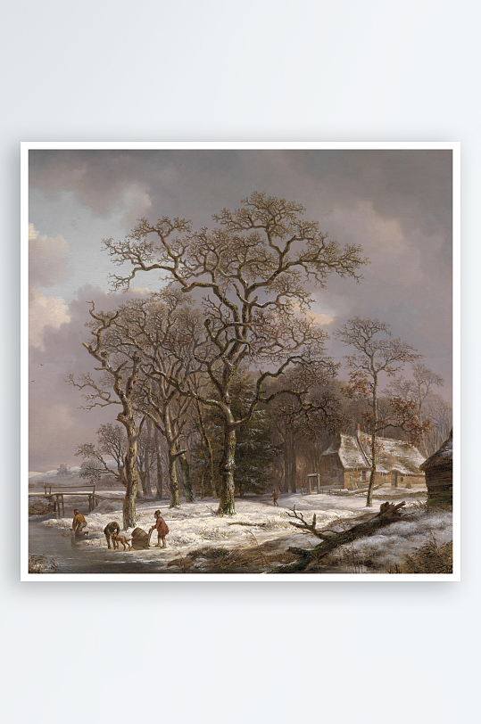 欧式风景画油画装饰画-众图网