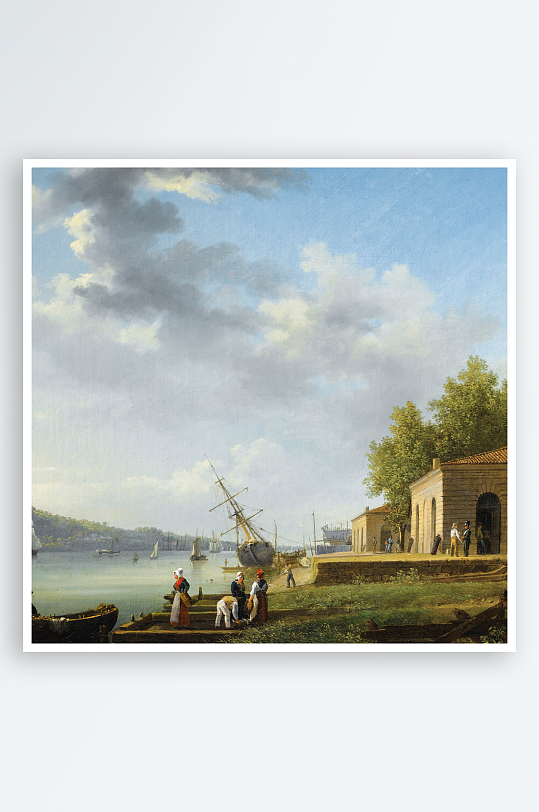 欧式风景画油画装饰画图片-众图网