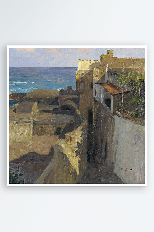 欧式风景画油画装饰画图片-众图网