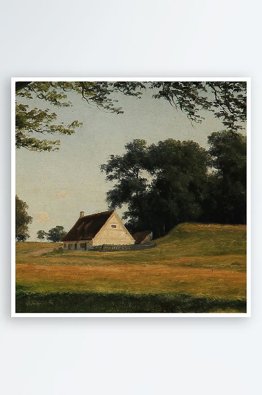 欧式风景画油画装饰画图片-众图网