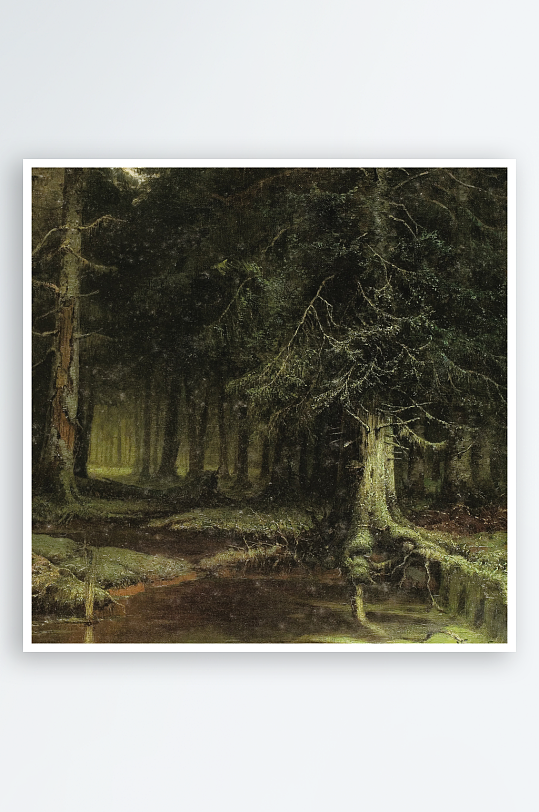 高清欧式风景画油画装饰画-众图网