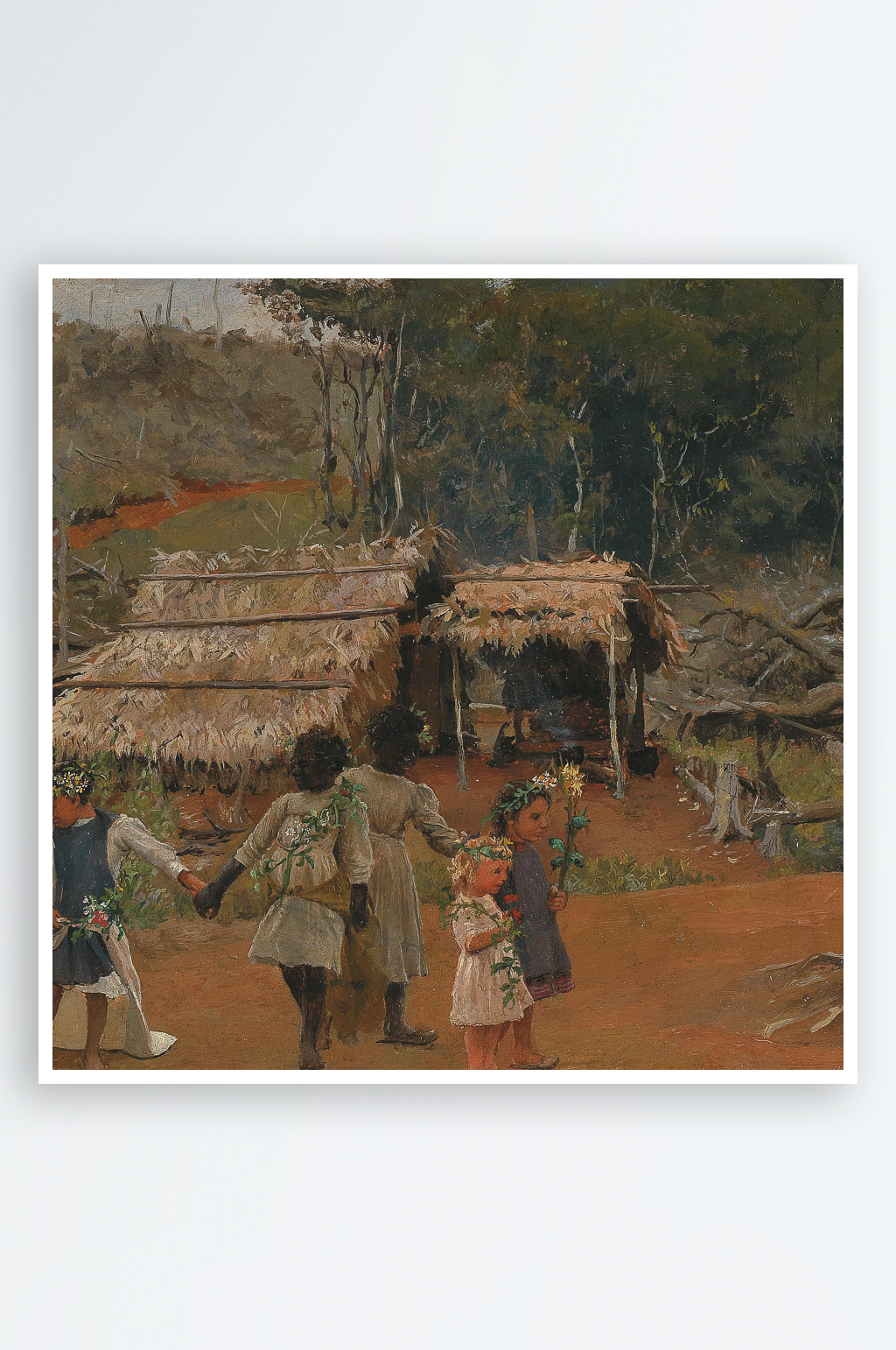 欧式风景画油画装饰画挂画素材