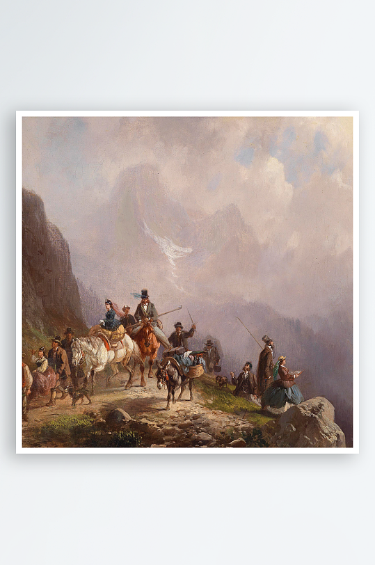 欧式风景画油画装饰画-众图网