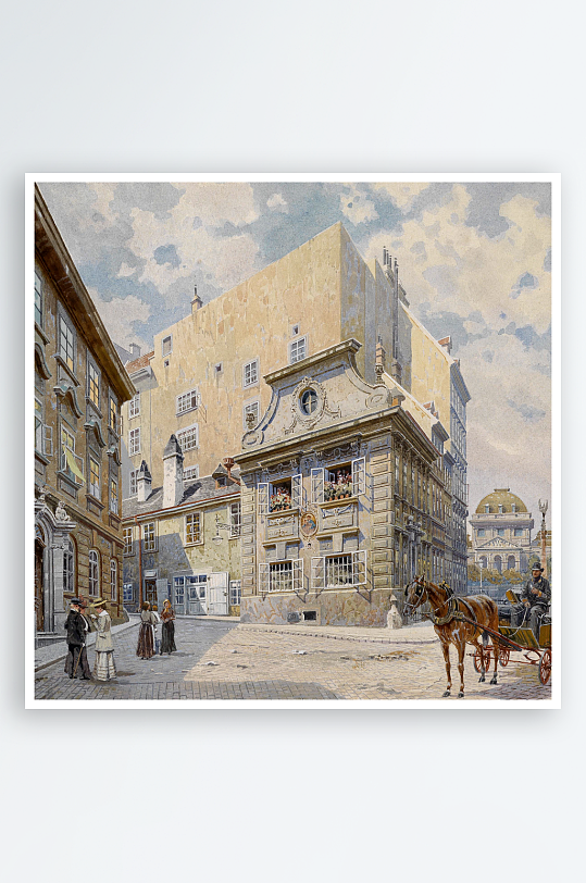 欧式风景画油画装饰画-众图网