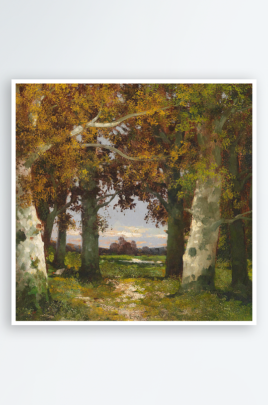 欧式风景画油画装饰画-众图网