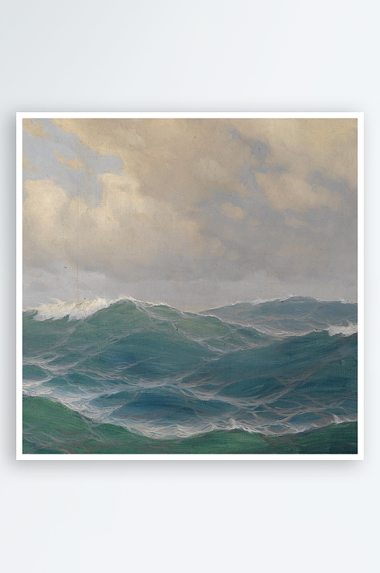 唯美欧式风景画油画装饰画-众图网