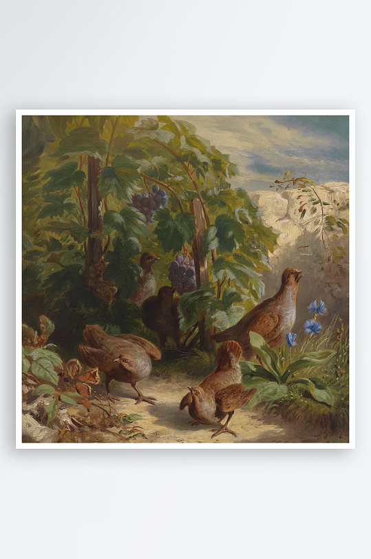 唯美大气欧式风景画油画装饰画-众图网