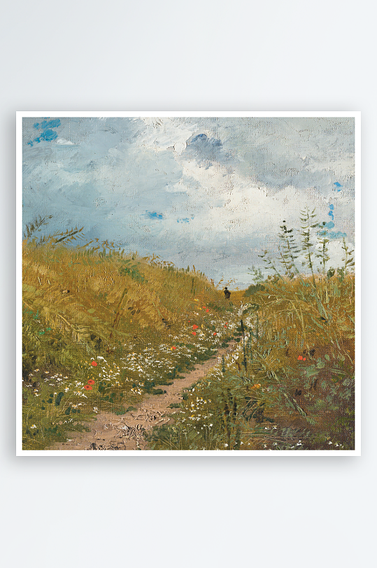 唯美欧式风景画油画装饰画-众图网