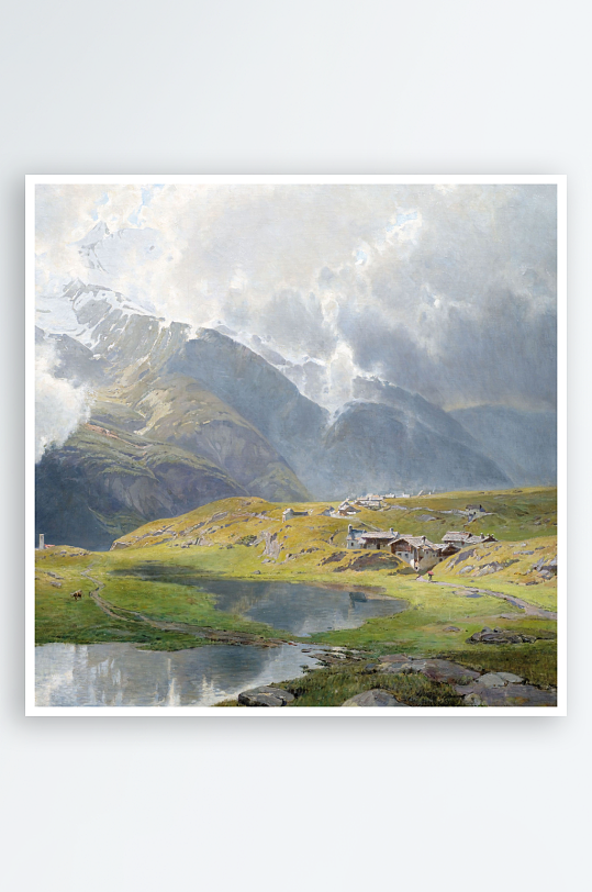 欧式风景画油画装饰画-众图网