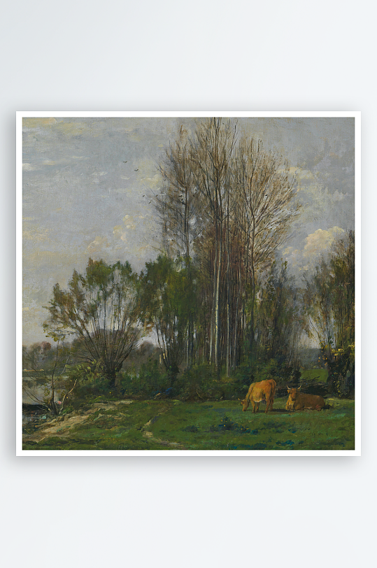 欧式风景画油画装饰画-众图网