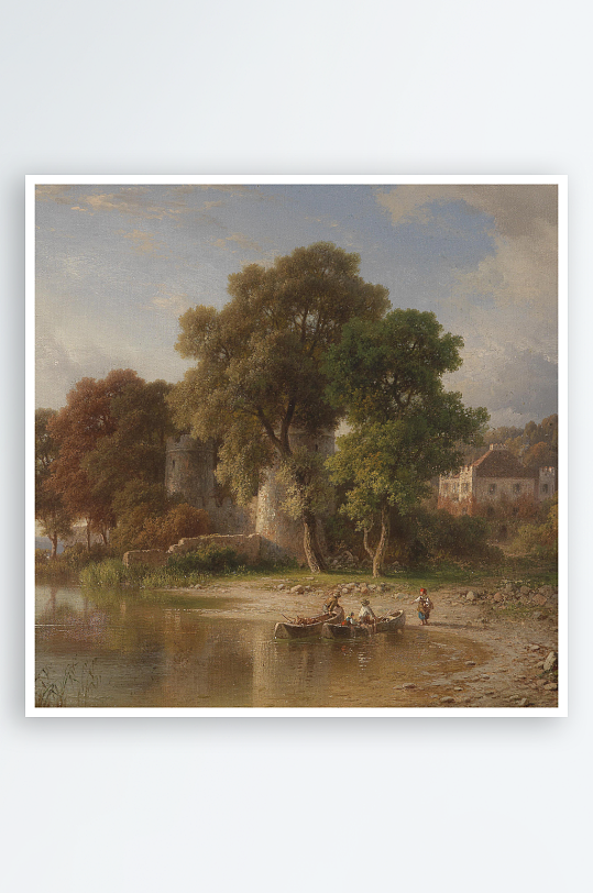 欧式风景画油画挂画-众图网