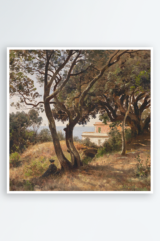 欧式风景画油画挂画-众图网