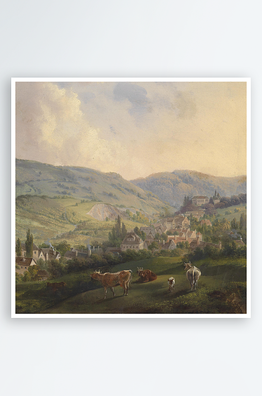 欧式风景画油画挂画-众图网