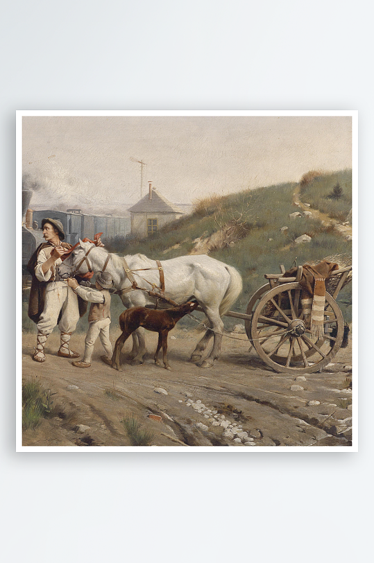 欧式风景画油画挂画-众图网