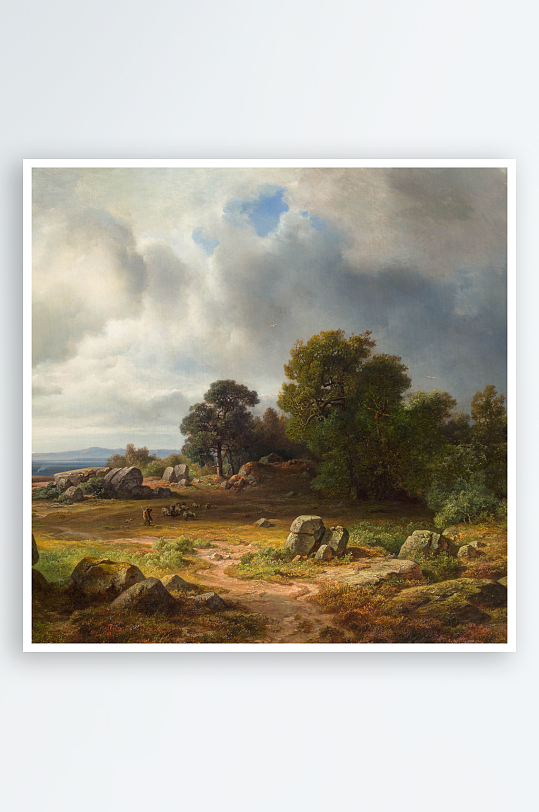 欧式风景画油画装饰画-众图网