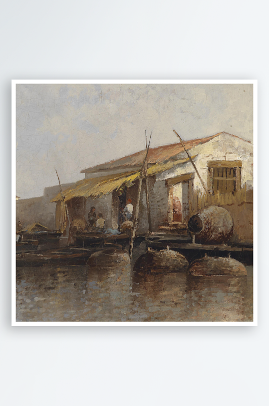 欧式风景画油画装饰画-众图网