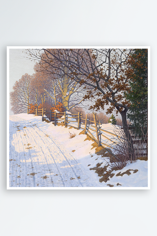 唯美欧式风景画油画装饰画-众图网