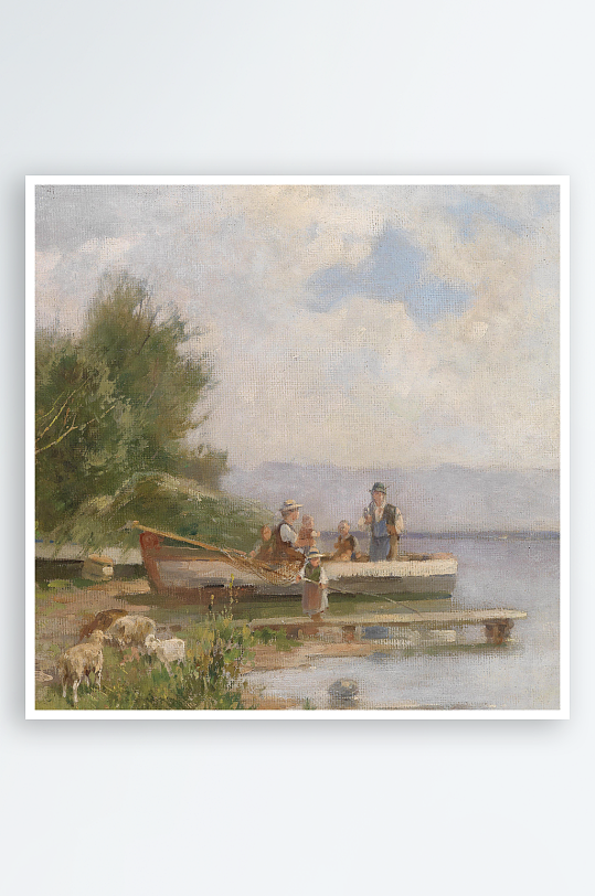 欧式风景画油画装饰画-众图网