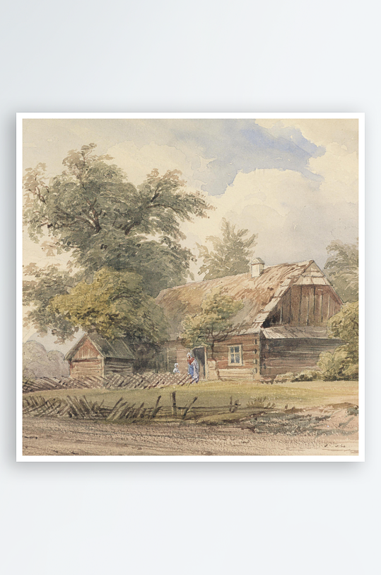 欧式风景画油画装饰画-众图网