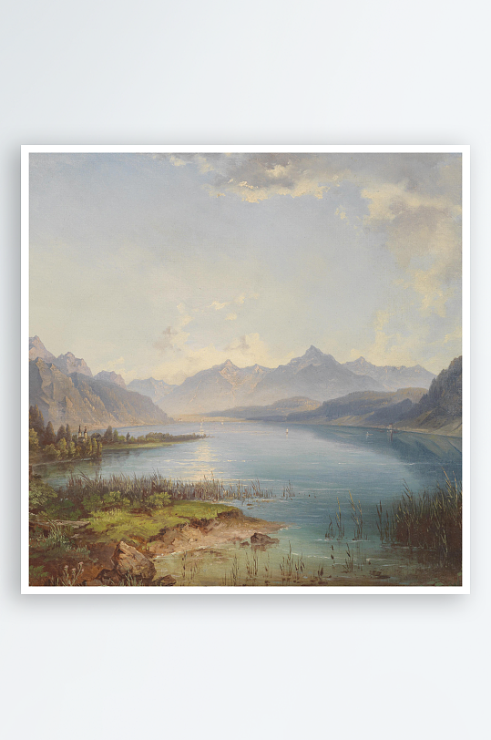 欧式风景画油画装饰画-众图网