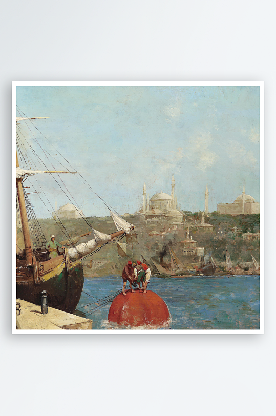 欧式风景画油画装饰画-众图网