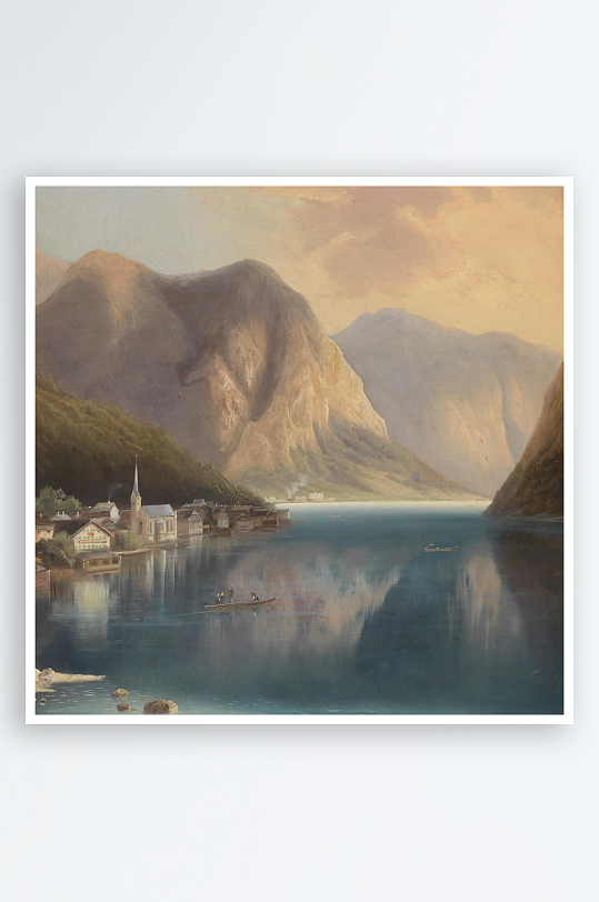 欧式风景画油画装饰画-众图网