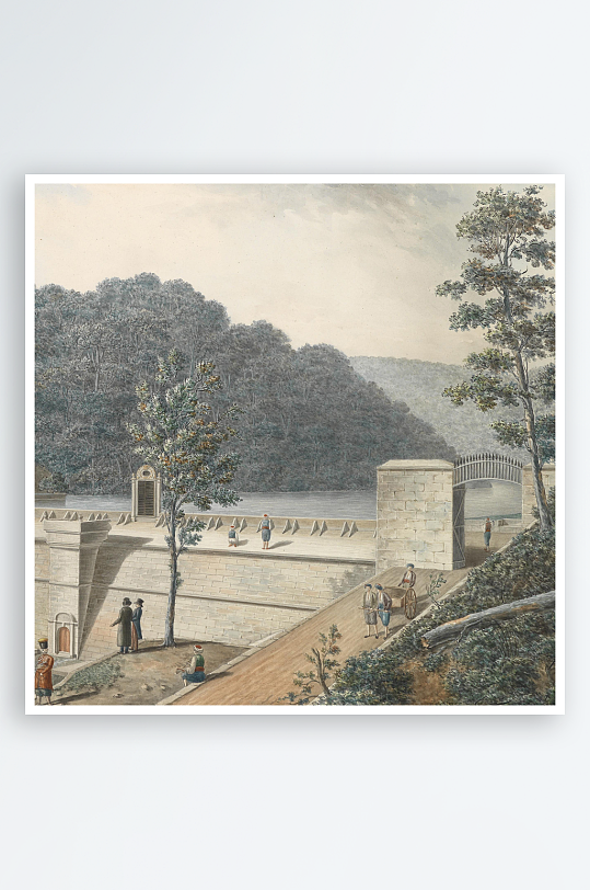 大气欧式风景画油画装饰画-众图网