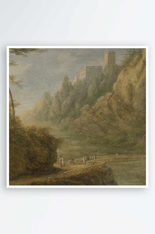 大气欧式风景画油画装饰画-众图网