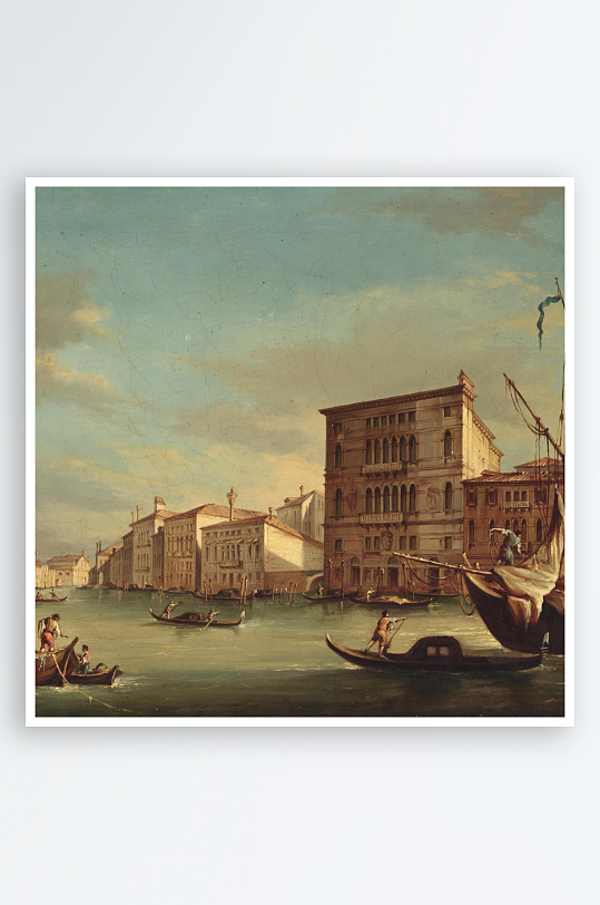 大气欧式风景画油画装饰画-众图网