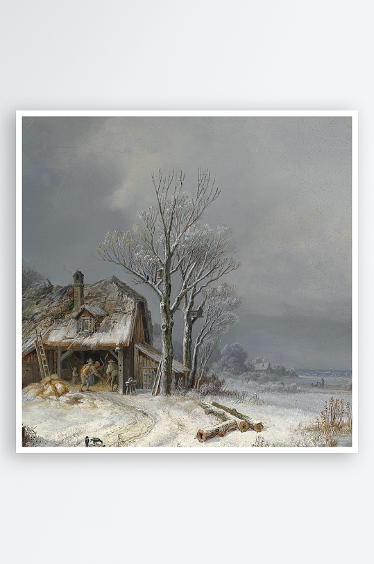 大气欧式风景画油画装饰画-众图网