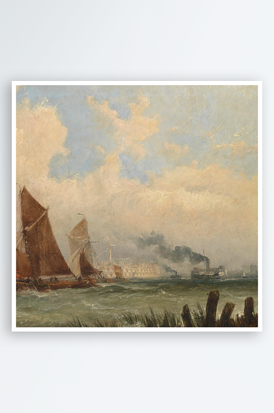 欧式风景画油画装饰画-众图网