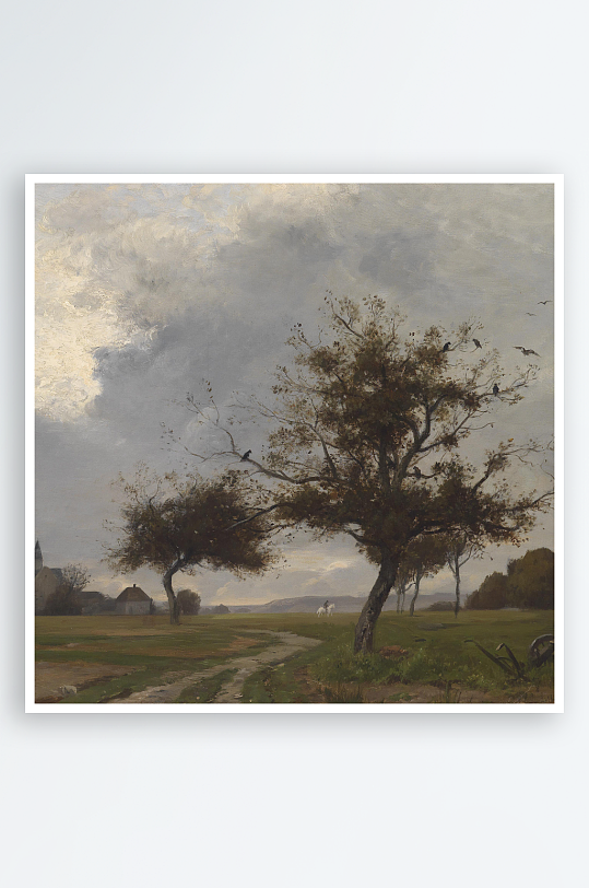 欧式风景画油画装饰画-众图网