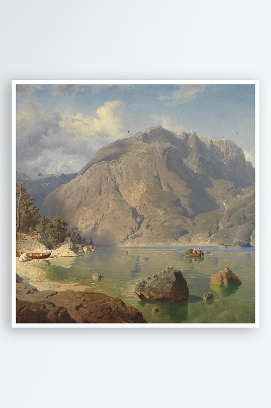 欧式风景画油画装饰画-众图网