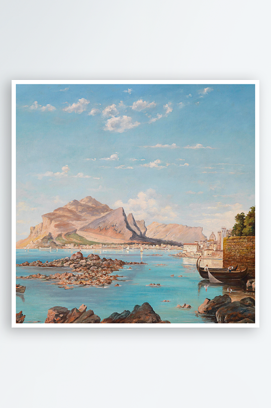 欧式风景画油画装饰画-众图网