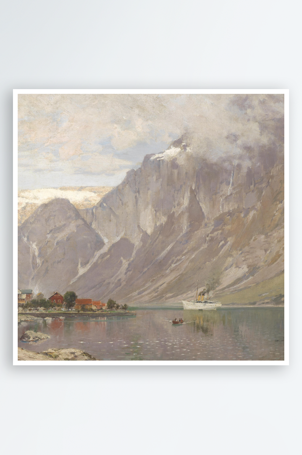 欧式风景画油画装饰画素材