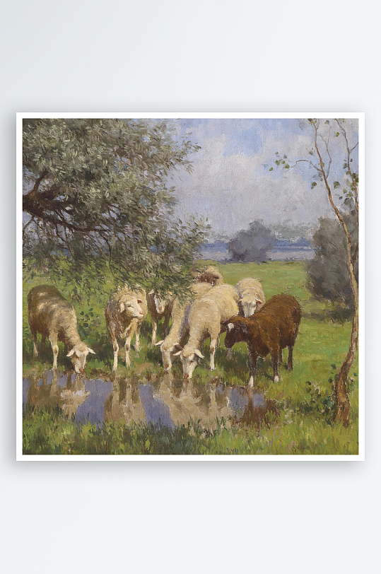 欧式风景画油画装饰画挂画-众图网