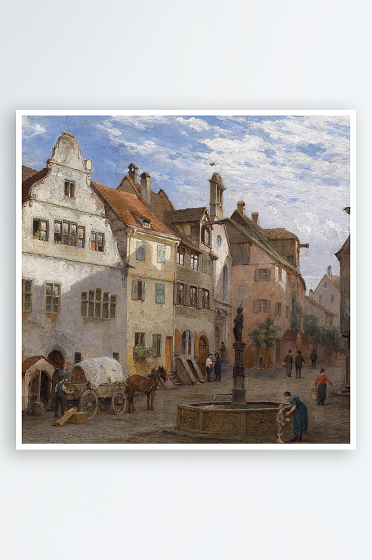 欧式风景画油画装饰画挂画-众图网