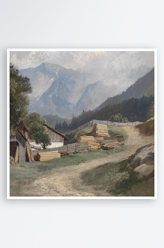 欧式风景画油画装饰画挂画-众图网