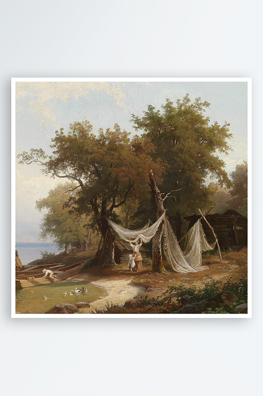 欧式风景画油画装饰画挂画-众图网