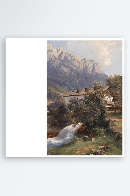 欧式风景画油画装饰画挂画-众图网