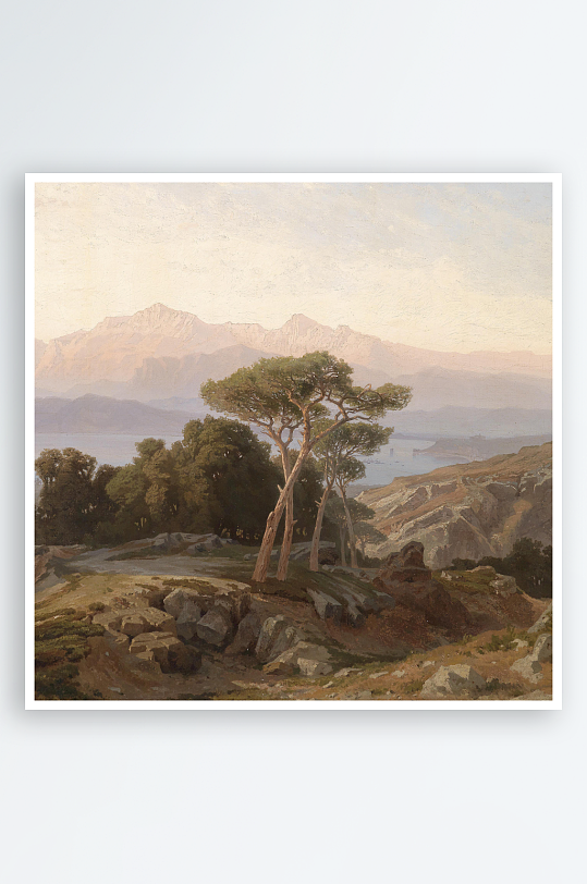 欧式风景画油画装饰画-众图网