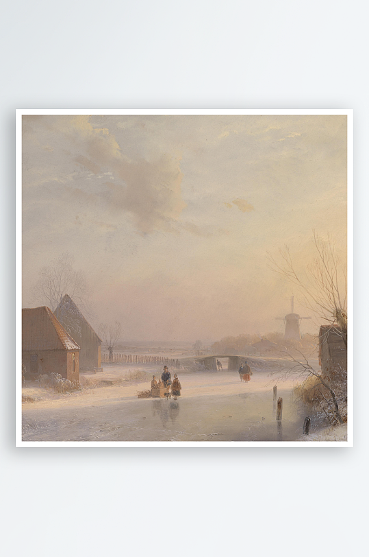 欧式风景画油画装饰画-众图网