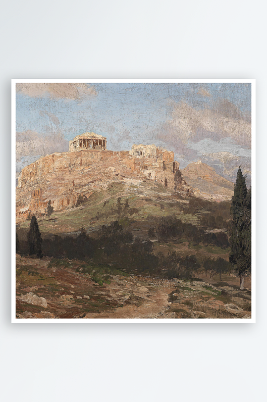 欧式风景画油画装饰画-众图网